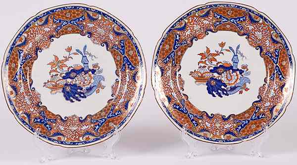 Appraisal: Spode Plates English a pair of Spode plates having a