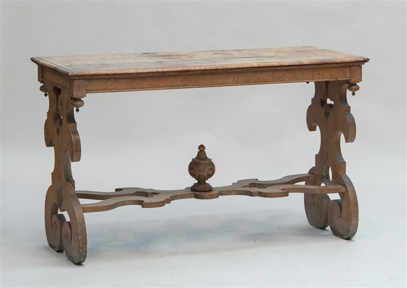 Appraisal: Continental Baroque Style Carved Oak Table x x in Property