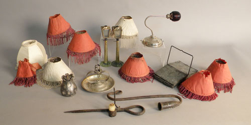 Appraisal: Group of miscellaneous lighting th c and th c together