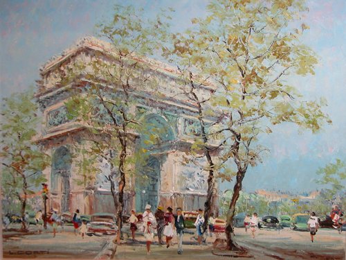 Appraisal: A light filled Impressionist treatment of this famous Parisian Neighborhood