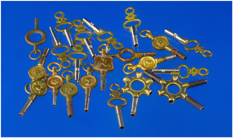 Appraisal: Collection Of Pocket Watch Keys