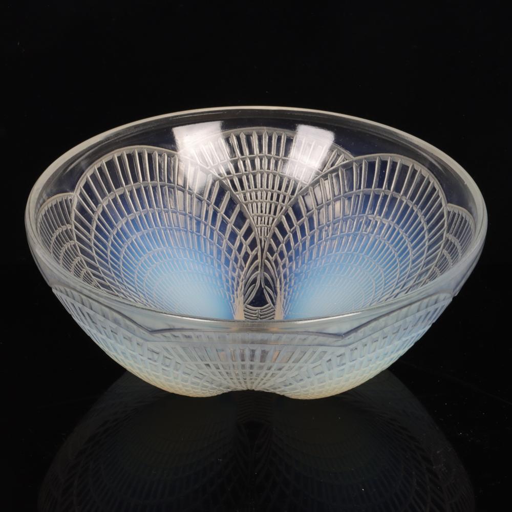 Appraisal: RENE LALIQUE COQUILLES BOWL NO WITH OPALESCENT SHELLS DESIGN H