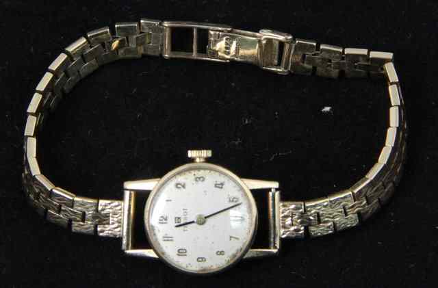 Appraisal: A lady's ct gold cased Tissot wristwatch fitted a seventeen