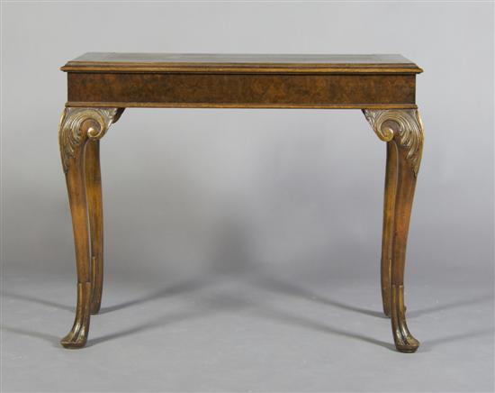 Appraisal: A George II Style Mahogany Console Table Height x width