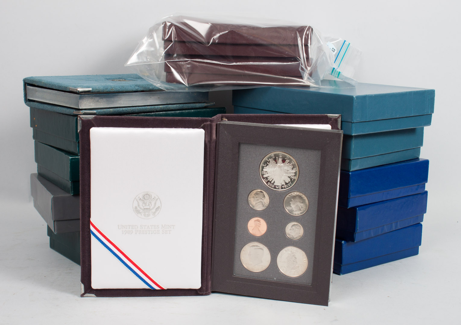 Appraisal: U S Proof Sets Thirteen Prestige sets -' in original