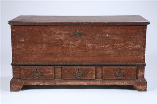 Appraisal: DECORATED BLANKET CHEST Probably Virginia or North Carolina st half-