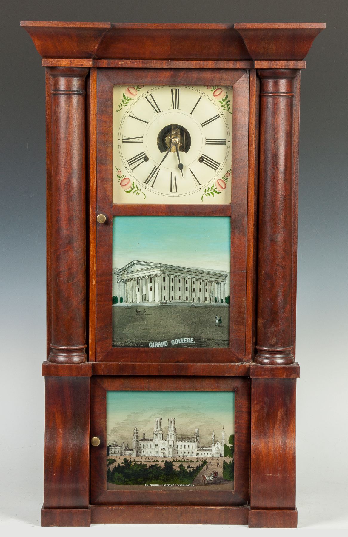 Appraisal: Birge Peck Co Empire Shelf Clock Bristol CT Mahogany case