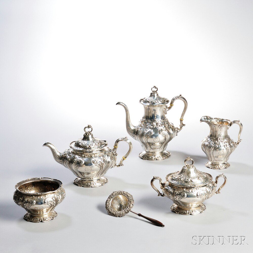 Appraisal: Five-piece Gorham Sterling Silver Tea and Coffee Service Providence each