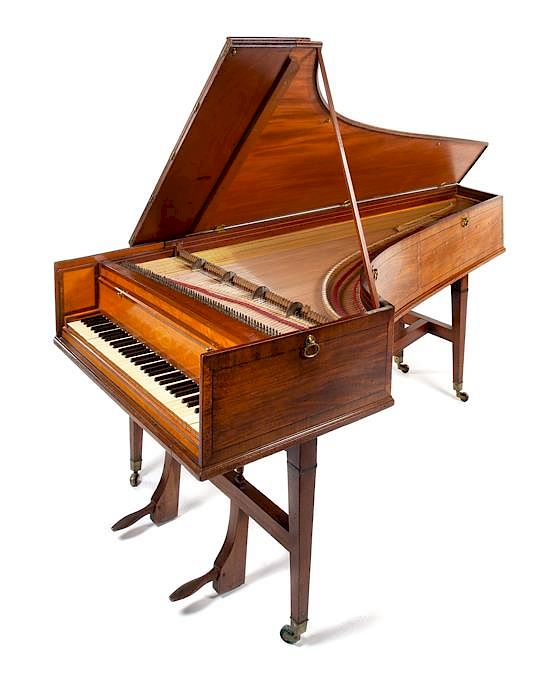 Appraisal: A Continental Mahogany Pianoforte Width of case inches A Continental