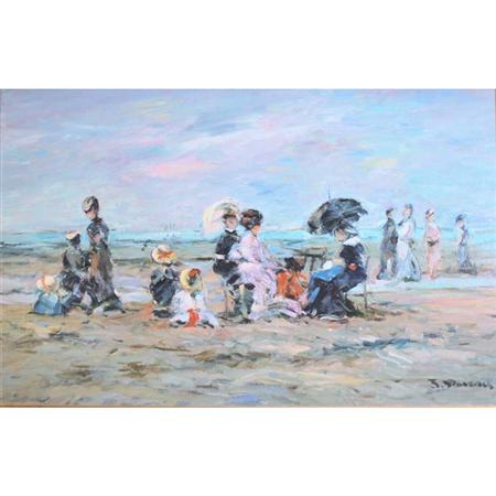 Appraisal: J Daveau An Afternoon at the Beach Estimate nbsp nbsp