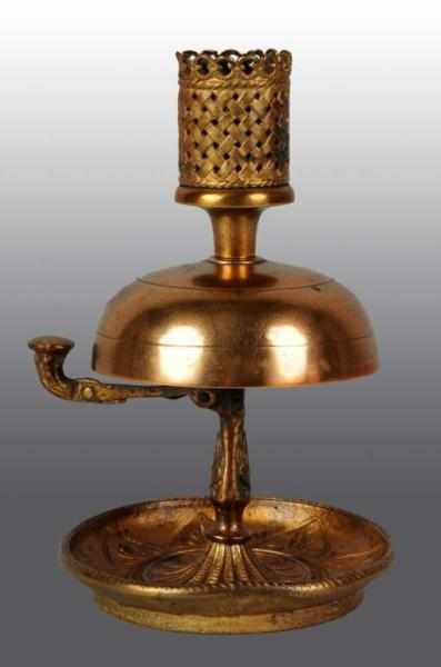 Appraisal: Brass Bell Hotel with Match Holder on Top Description Manufactured