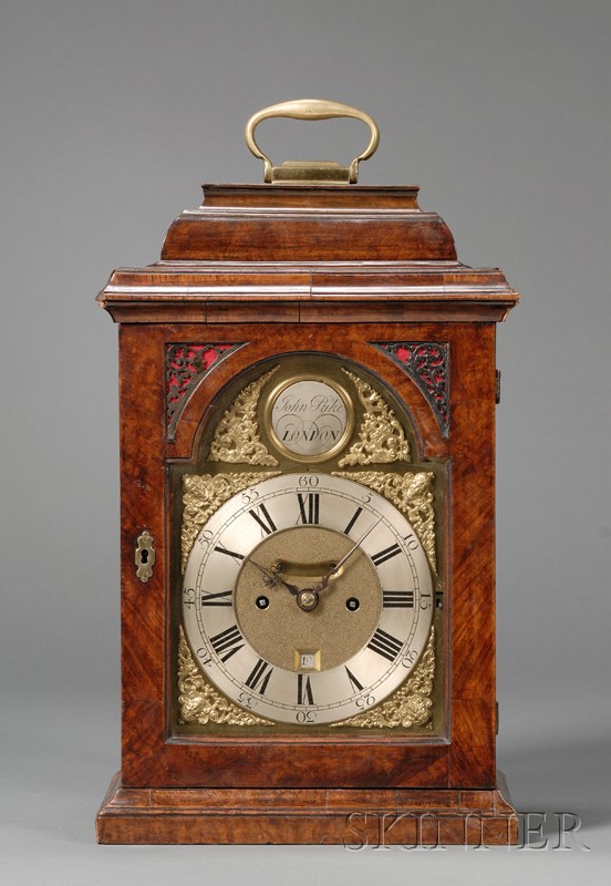 Appraisal: Georgian Walnut Bracket Clock by John Pyke London c with