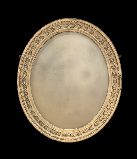 Appraisal: Louis XVI-Style Polychromed Looking Glass fourth quarter th century the