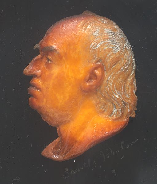 Appraisal: WAX PORTRAIT OF SAMUEL JOHNSON - BY JOHN FLAXMAN CA