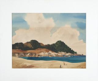 Appraisal: Charles Payzant Kids playing on a beach in Point Lobos