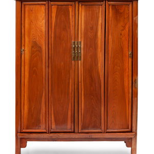 Appraisal: A Chinese Export Hardwood Cabinet th Century having a four