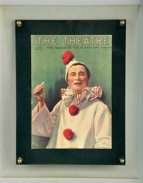 Appraisal: Theater Magazine Cover with Clown Description Dated Some minor marking