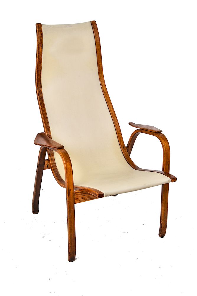 Appraisal: Yngve Ekstrom Swedese Lamino Beech Wood Armchair Yngve Ekstr m