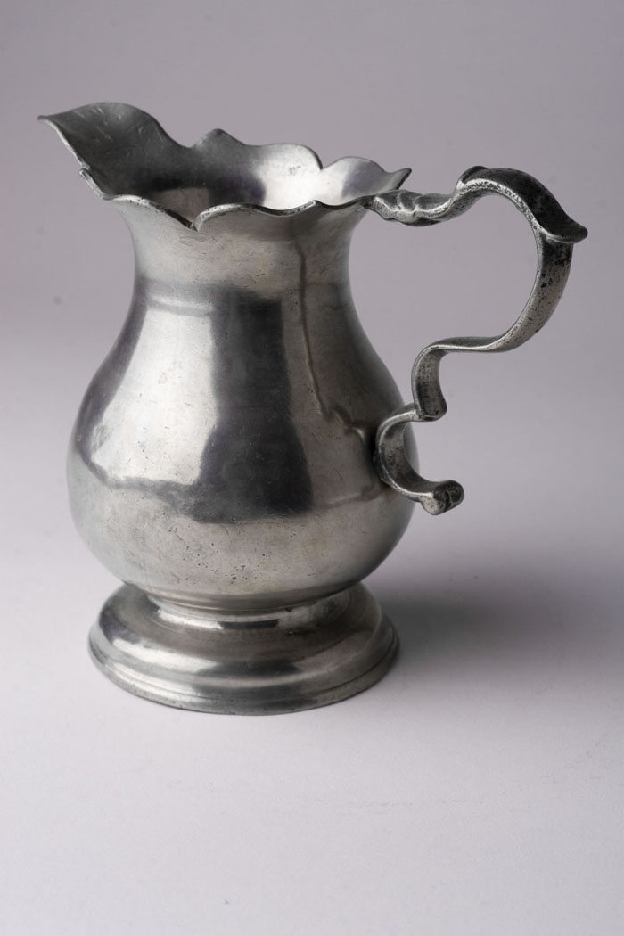 Appraisal: PEWTER CREAM POT NEW YORK OR PHILADELPHIA CIRCA - This