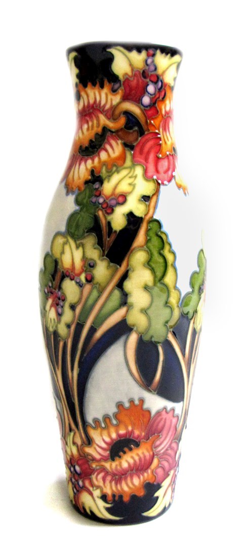 Appraisal: A Moorcroft 'Woodland Path' pattern vase by Kerry Goodwin impressed