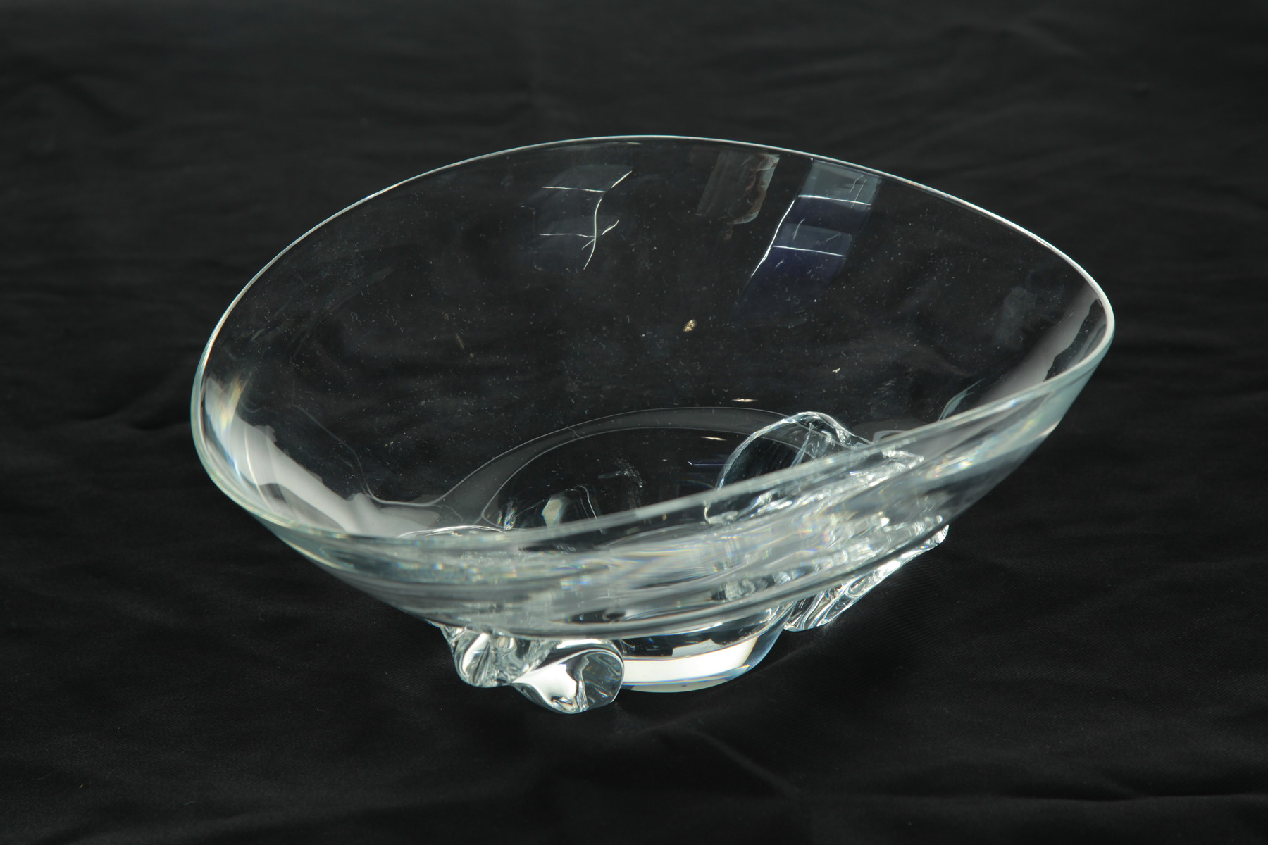 Appraisal: STEUBEN CONSOLE BOWL American th quarter- th century Oval shape