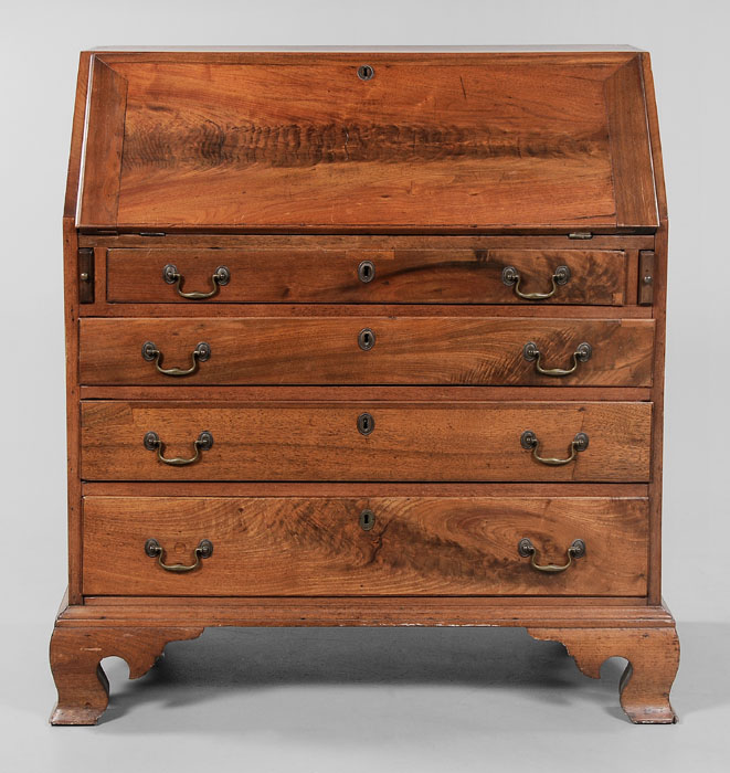 Appraisal: American Chippendale Walnut Desk probably Pennsylvania late th early th