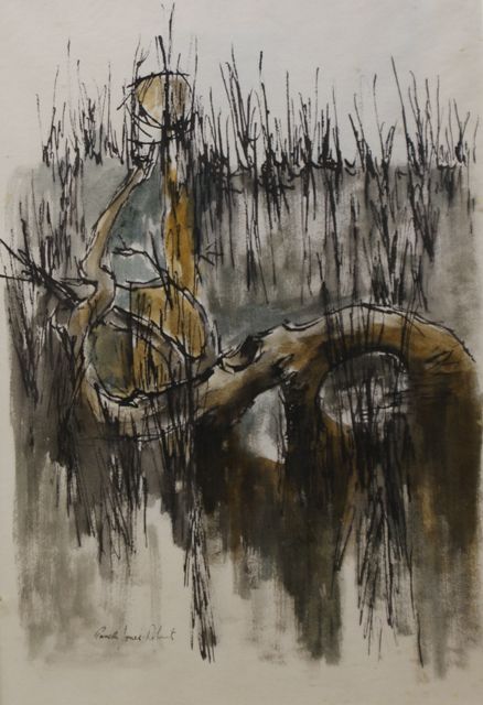 Appraisal: Gareth Jones-Roberts born Untitled water and pen signed 'Gareth Jones-Roberts'