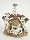 Appraisal: JAR - A large and important Meissen covered jar depicts