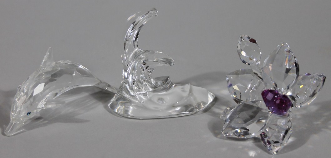 Appraisal: Various Swarovski crystal animals and groups comprising dolphin cm wide