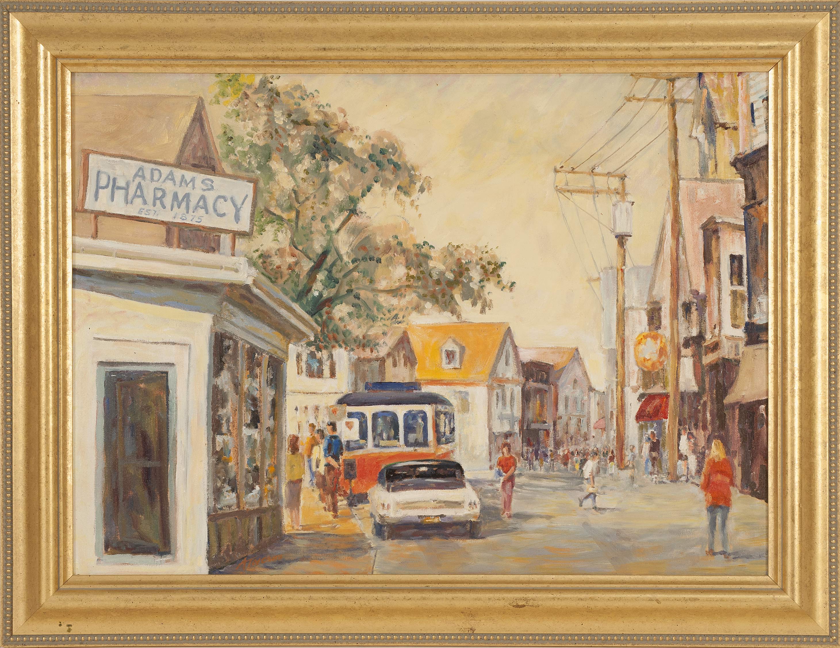 Appraisal: A TOSCANOAmerican th CenturyCommercial Street Provincetown Massachusetts Signed lower left