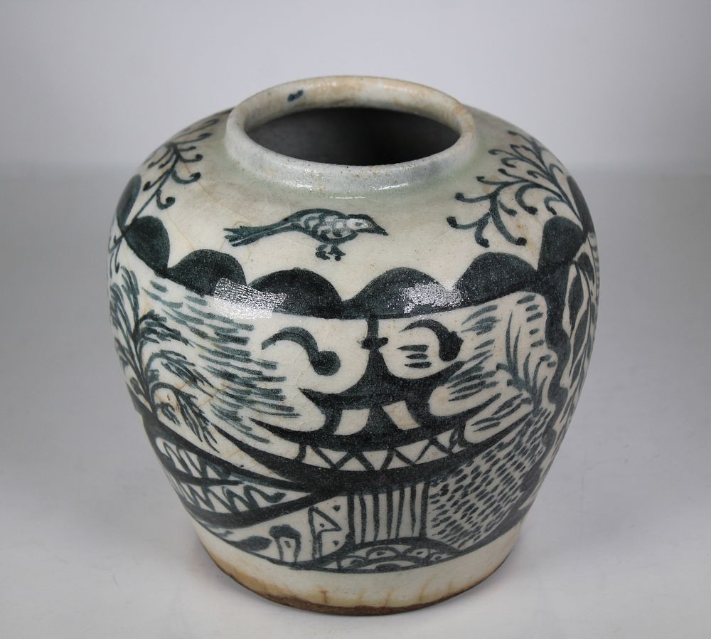 Appraisal: Chinese Late Ming Dyn Style Stoneware Ginger Jar Chinese Late