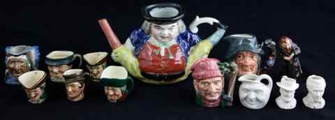 Appraisal: EIGHT ROYAL DOULTON PIECES including a figure of Fagin in