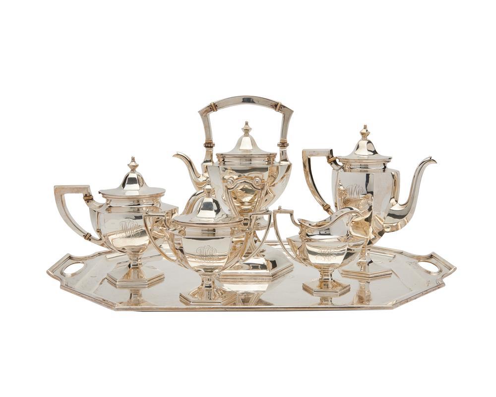 Appraisal: BAILEY BANKS BIDDLE Five Piece Silver Coffee and Tea Service