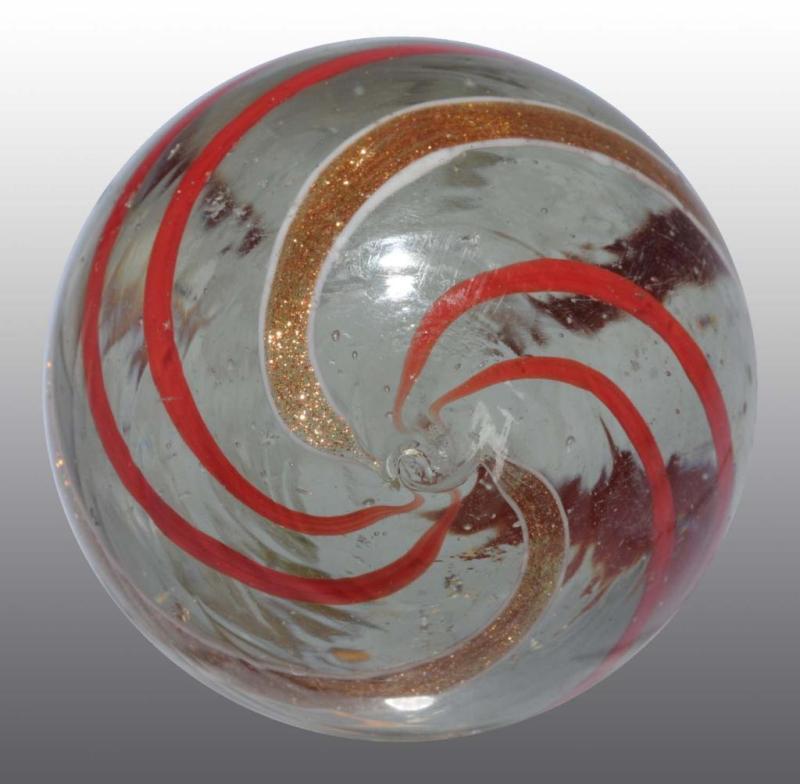 Appraisal: Lutz Marble Description Original surface with red bands Condition Size