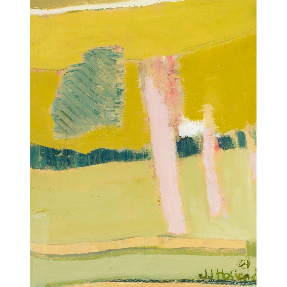 Appraisal: JOHN JEFFERY HOLLAND ABSTRACT signed John Jeffery Holland studied visual