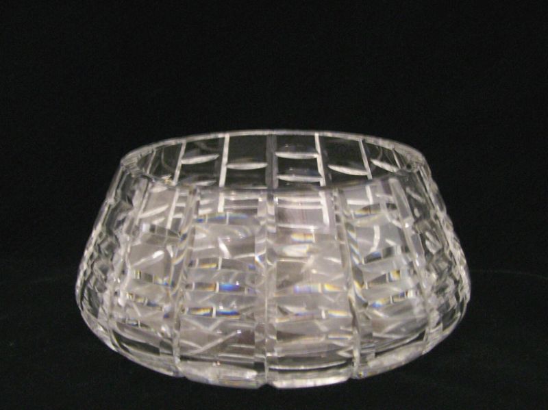 Appraisal: Waterford Crystal Bowl Etched signed Measures high opening and base