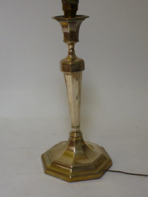 Appraisal: AN ELECTRIC TABLE LAMP BASE maker Barraclough Barraclough Sheffield the