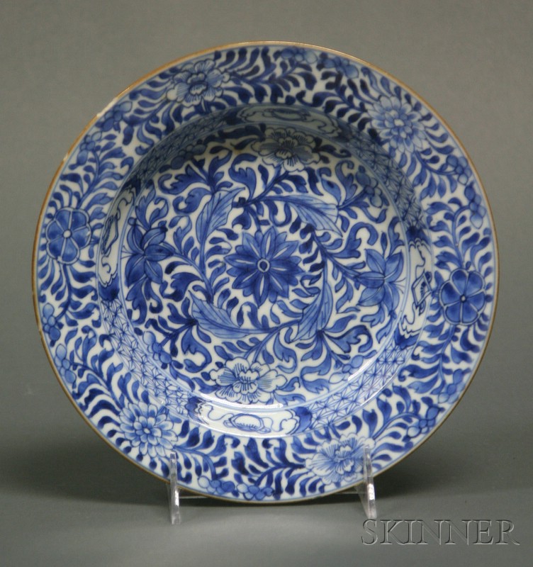 Appraisal: Porcelain Bowl China K'ang Hsi period - underglaze blue floral