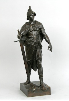 Appraisal: Emile Louis Picault French - Le Devoir Bronze with brown