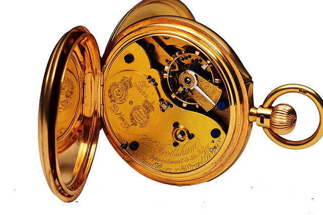 Appraisal: AN CT GOLD GENTLEMAN'S HUNTER POCKET WATCH by Charles Frodsham