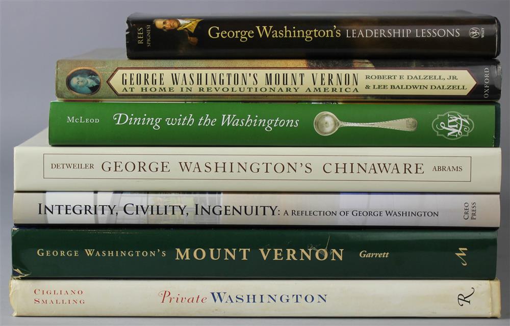 Appraisal: AN ASSORTMENT OF GEORGE WASHINGTON BOOKS including James C Rees'