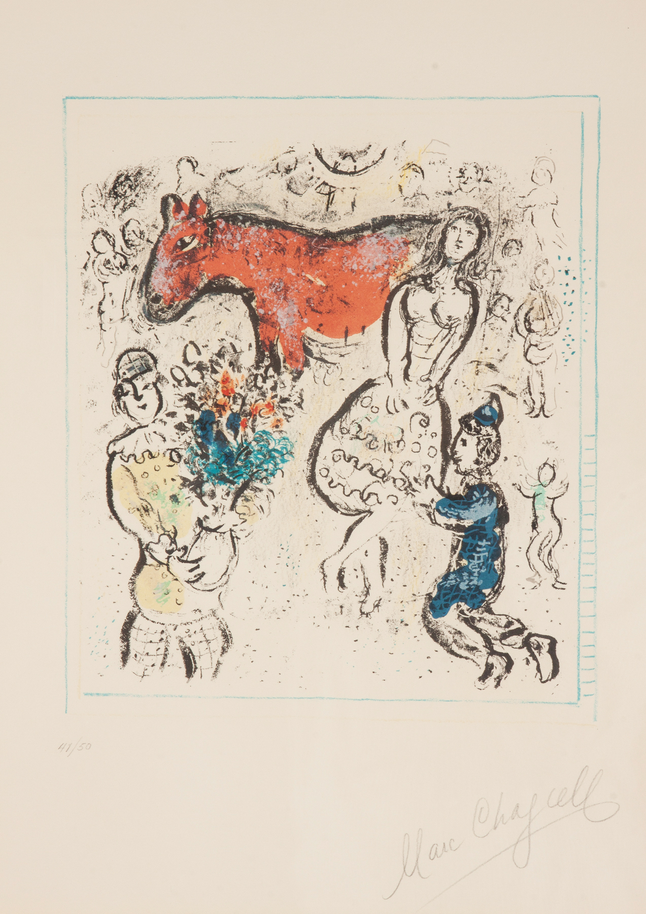 Appraisal: Marc Chagall Russian - The Little Red Horse Le petit