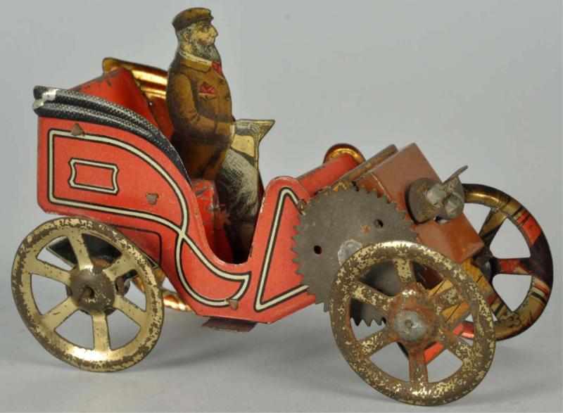 Appraisal: Tin Litho Hess Automobile Wind-Up Toy German Working Marked on