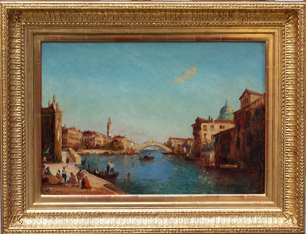 Appraisal: Alfred Bachmann - Alfred Bachmann - View of Venice with