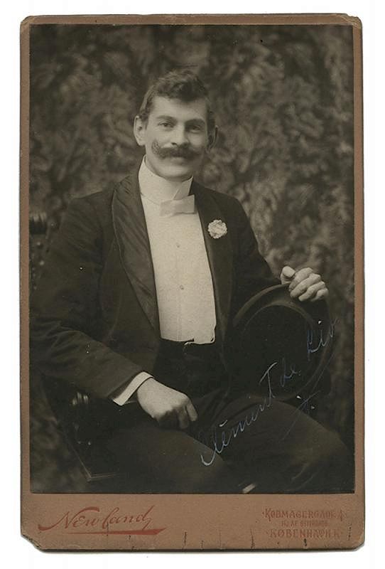 Appraisal: Clement De Lion Cabinet Photo Signed De Lion Clement Knud