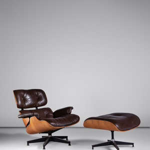 Appraisal: Charles and Ray Eames - - Lounge Chair and Ottoman