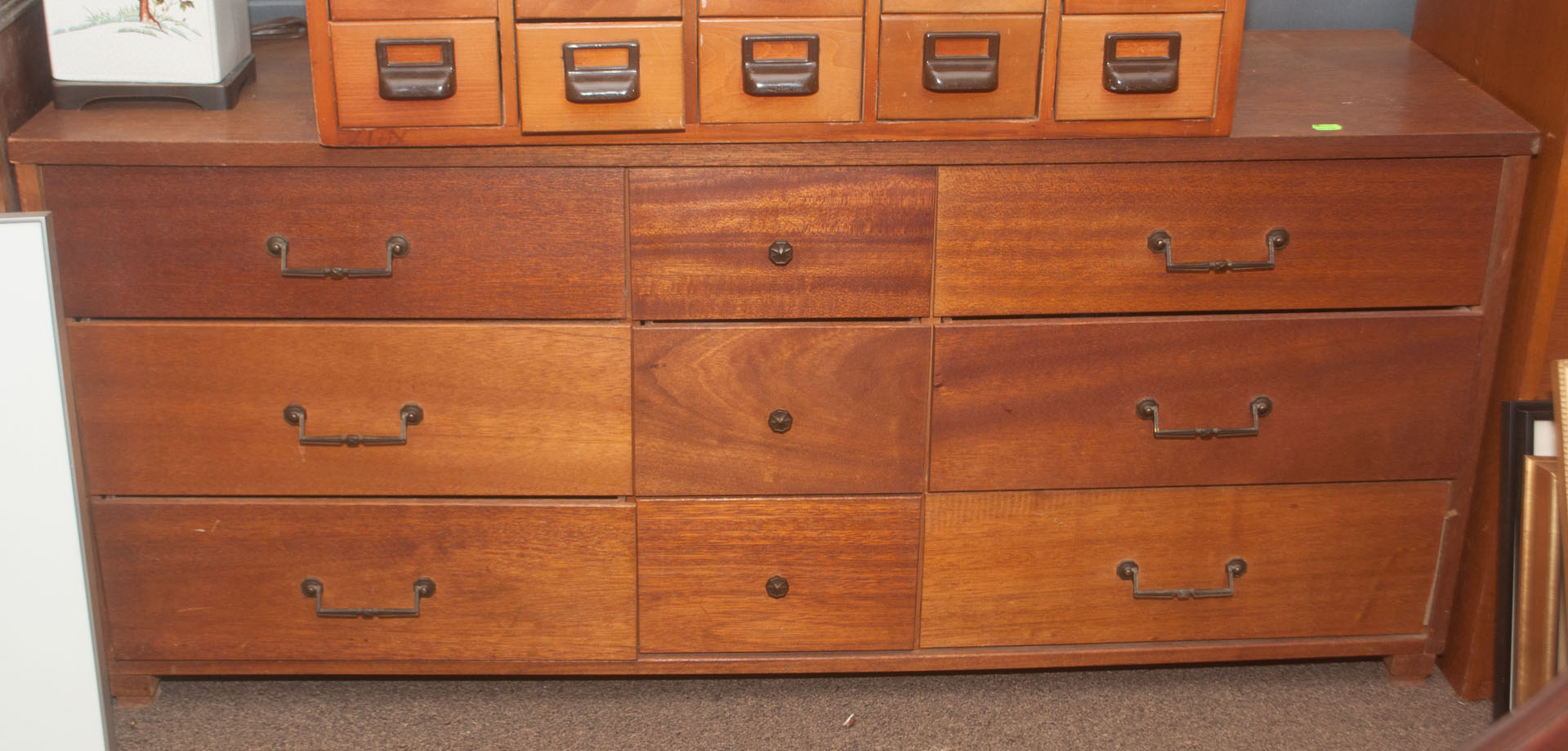 Appraisal: Four pieces of assorted furniture including two file cabinets low