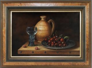 Appraisal: Brian Davies Contemporary O C Still Life Painting UNITED KINGDOM