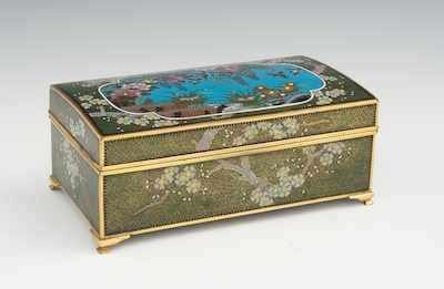 Appraisal: A Cloisonne Box in the Style of Kodenji School Very