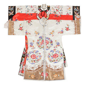 Appraisal: Three Chinese Embroidered Silk Ladies' Jackets TH CENTURY comprising two